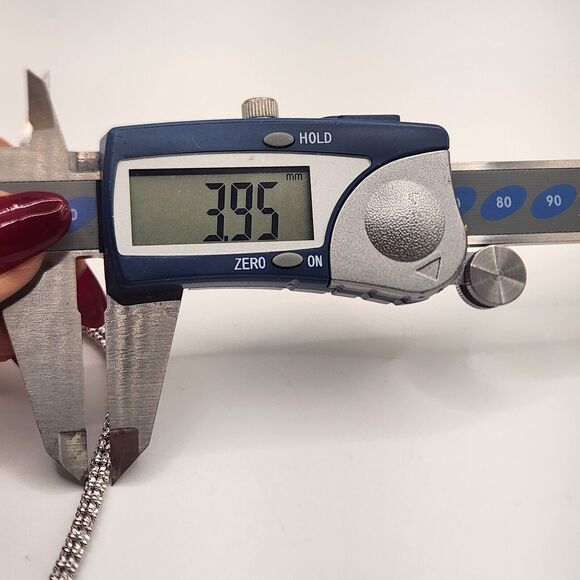 10k White Gold Snake Fashion Bracelet 8" - Picture 6 of 6